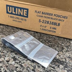 Uline Flat Barrier Pouches 4x6 NEW